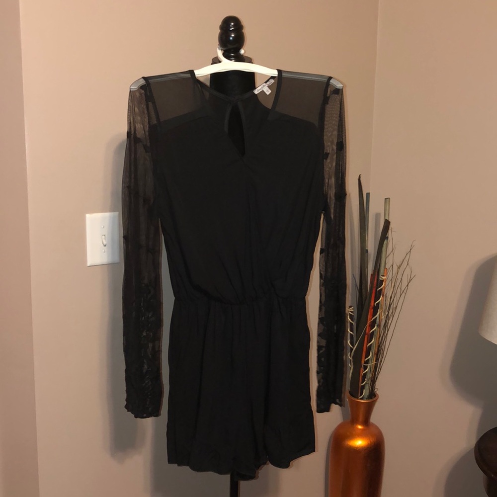 Black Bell sleeve Romper